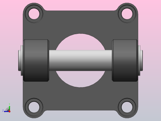 气缸附件固定座F_SE100CB右视缩略图