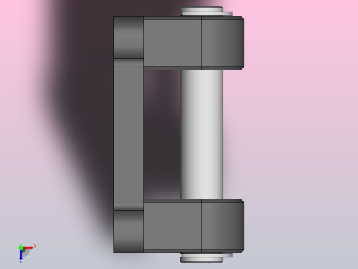 气缸附件固定座F_SE100CB俯视缩略图