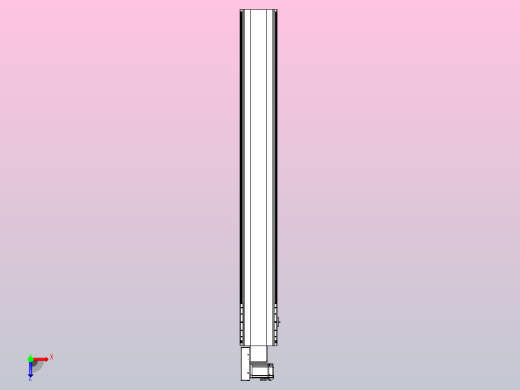 皮带直线轴半封闭可选导轨TPA-HNB-202D-140-L1500-ML-Y-P75-N3俯视缩略图