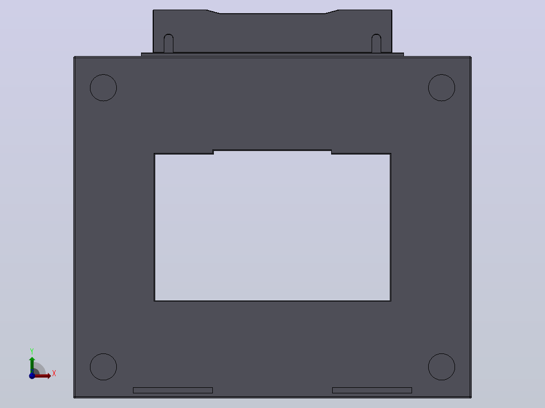 CJH(BH)-0.66系列保护型（P型）电流互感器[CJH(BH)-0.66-125×80Ⅱ-P]前视图