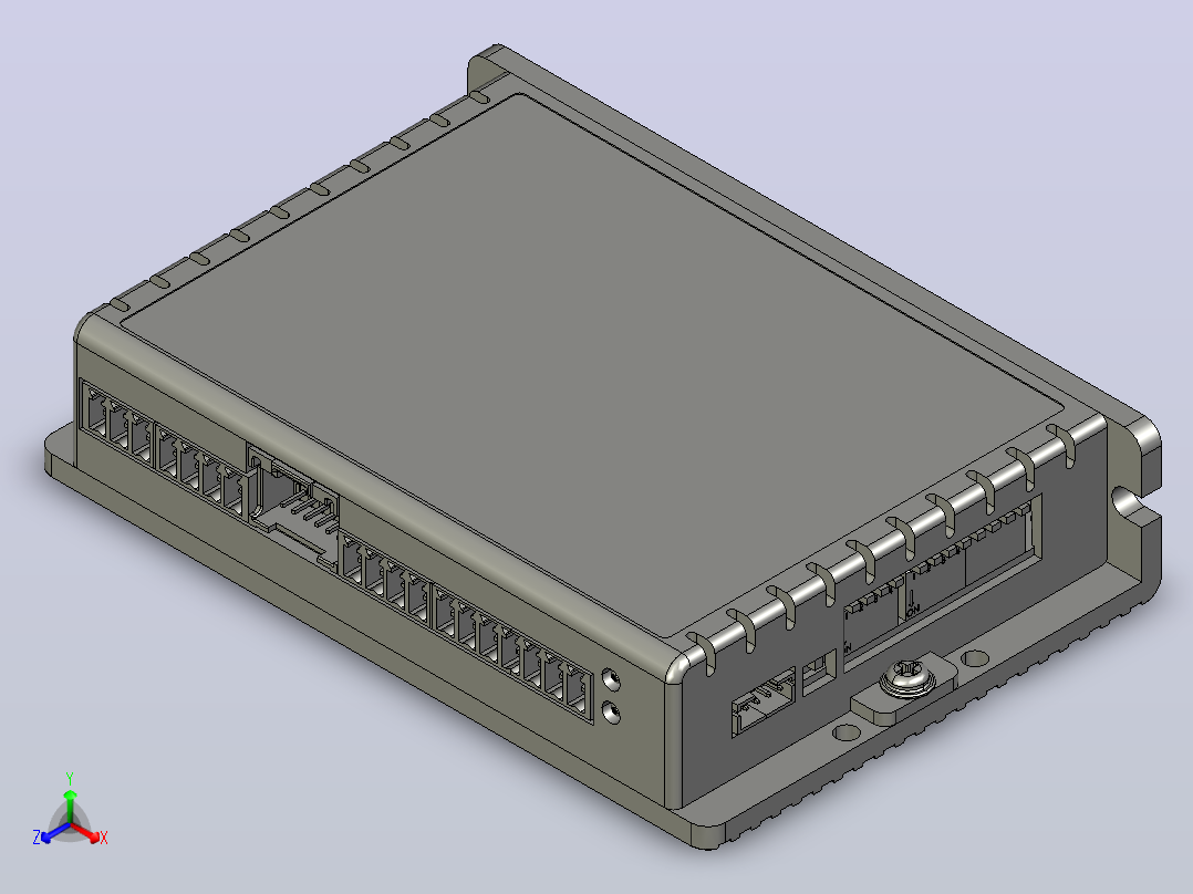 闭环步进电机与驱动器CL1-503_3D模型主视图