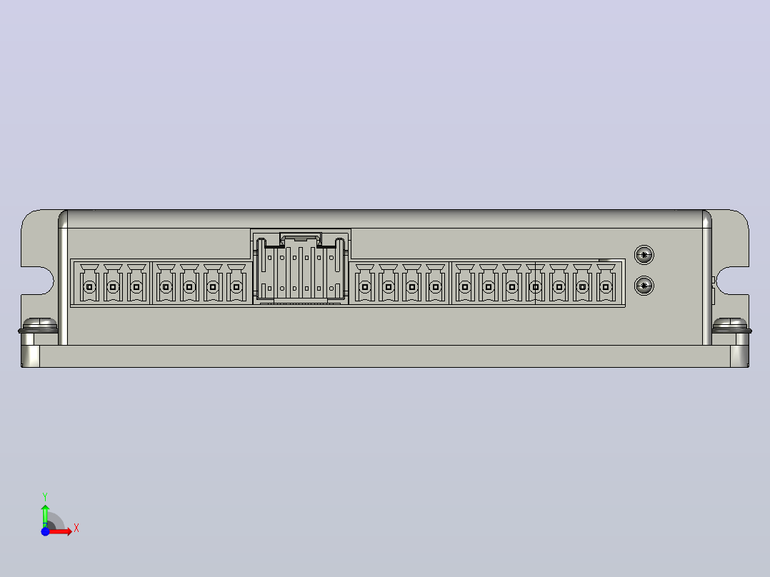 闭环步进电机与驱动器CL1-503_3D模型前视图