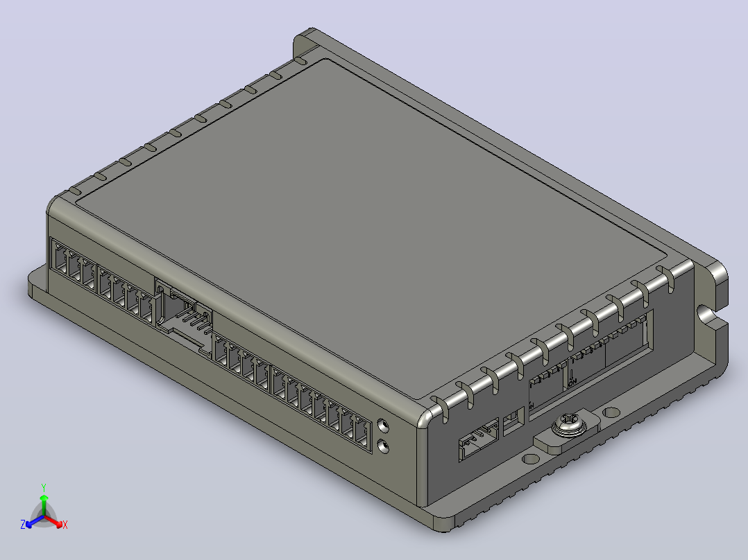 闭环步进电机与驱动器CL1-503_3D模型正等轴测图