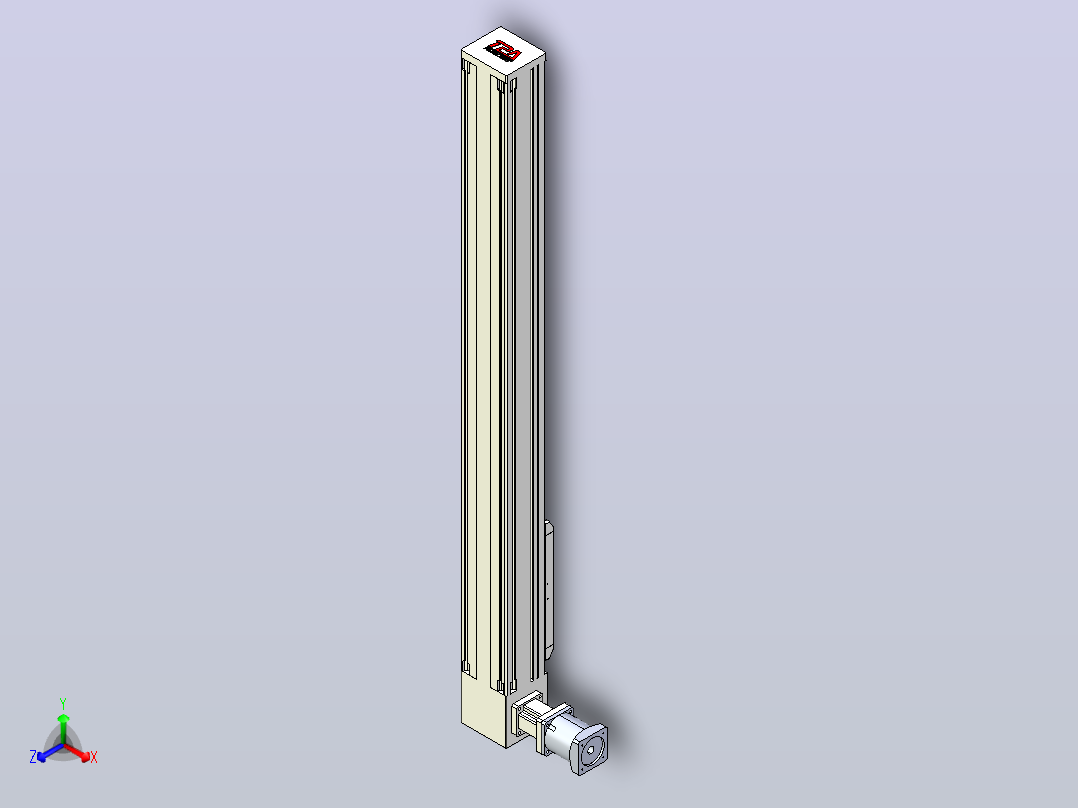 伺服电机集成皮带传动直线执行器TPA-OCB-140-256-L1050-DL-J90-N3主视图