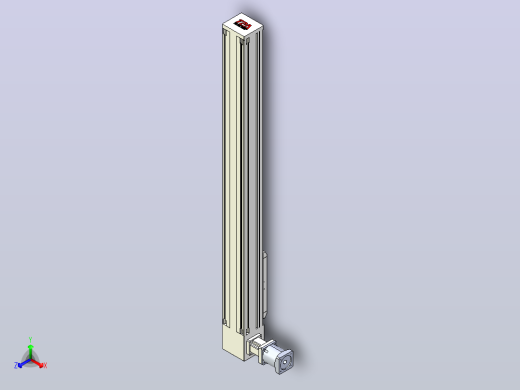 伺服电机集成皮带传动直线执行器TPA-OCB-140-256-L1050-DL-J90-N3正等轴测缩略图