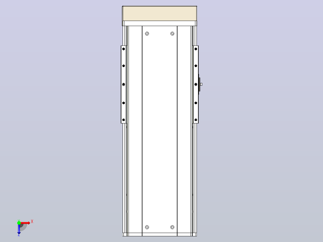 日规模组半封闭丝杆TPA-HNR-220D-3210C-L250-MP-C-P1K-N3俯视图