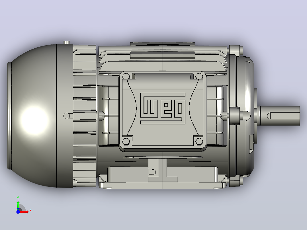 电机w22-ir3-premium-3-cv-4p-l90l-3f-380660-v-60-hz-ic411前视图