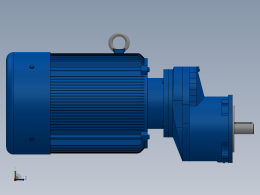 RXF67法兰轴伸式安装斜齿轮减速机RX67-Y4-4P-112M-M1-0°-Φ160左视缩略图