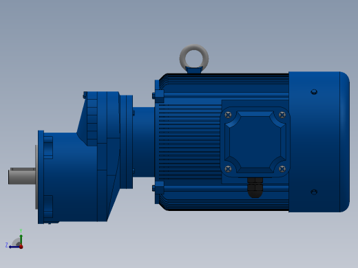 RXF67法兰轴伸式安装斜齿轮减速机RX67-Y4-4P-112M-M1-0°-Φ160右视缩略图