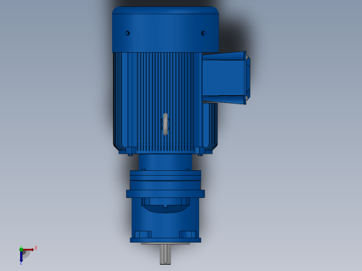 RXF67法兰轴伸式安装斜齿轮减速机RX67-Y4-4P-112M-M1-0°-Φ160俯视缩略图
