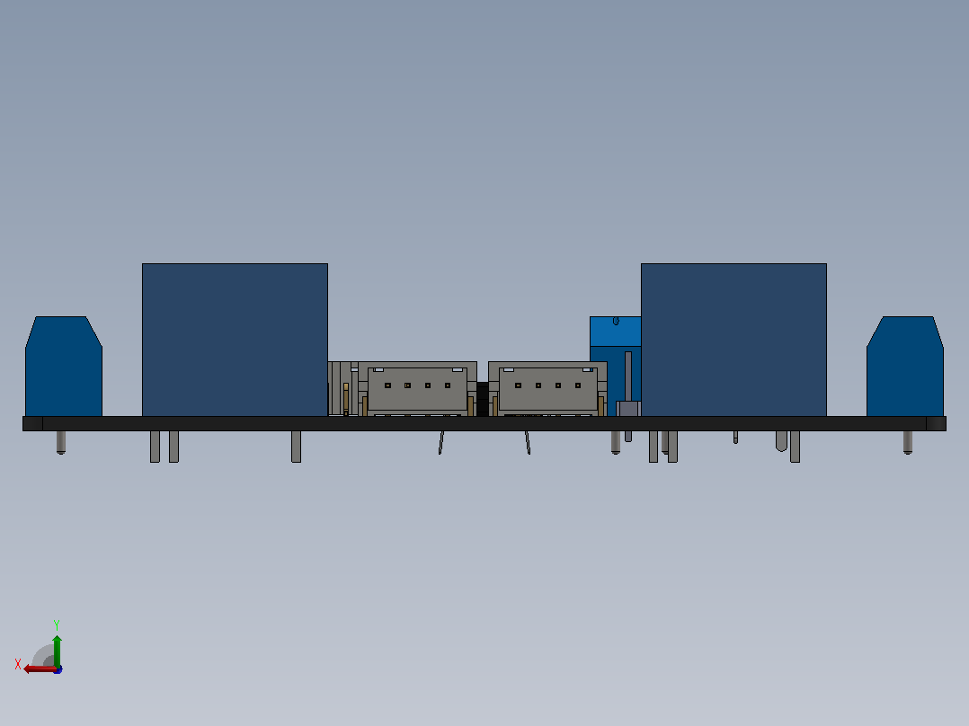 XL9535 i2C 16ch 继电器模块”后视图