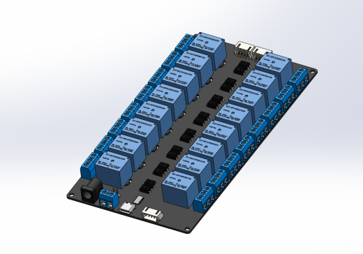 XL9535 i2C 16ch 继电器模块”缩略图