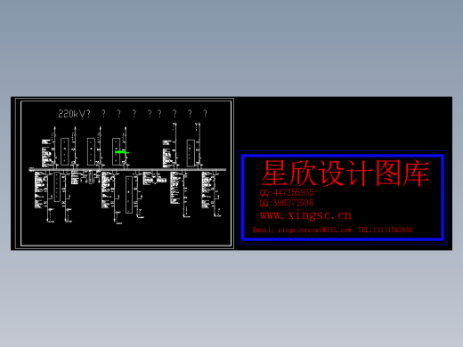 220KV配电室电气主接线图