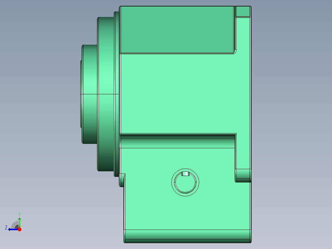 161种凸轮分割器3D模型右视图