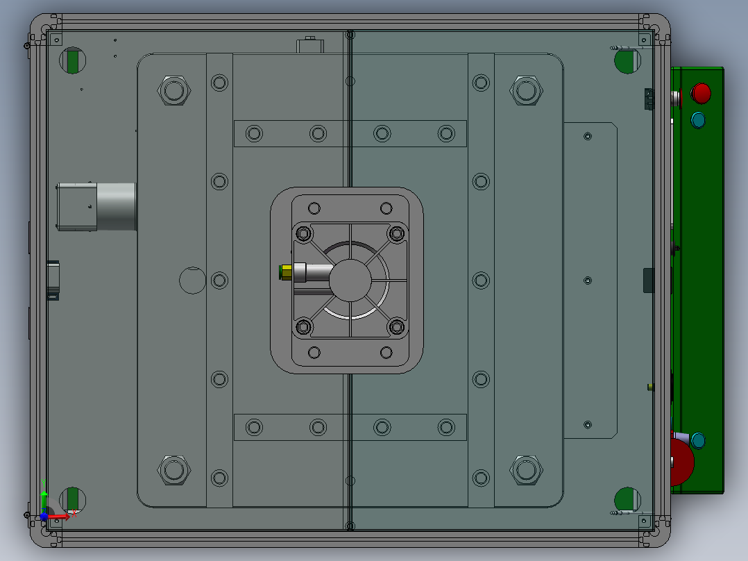 1.5T气缸气动式压机sw17可编辑前视图