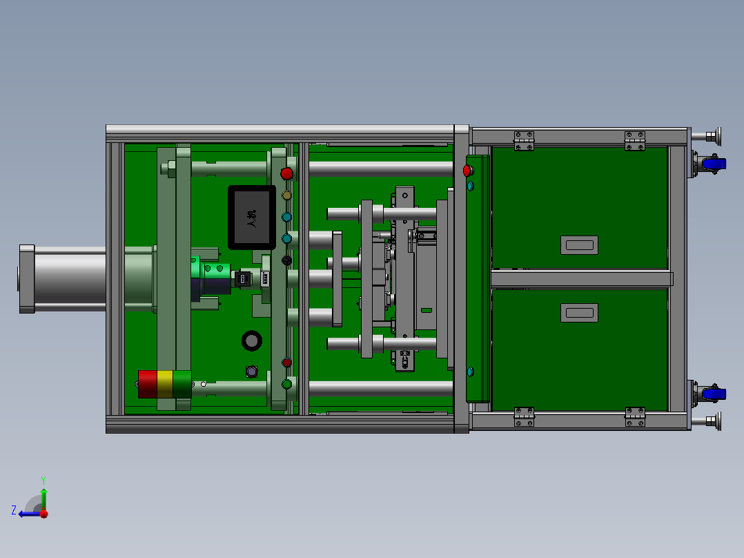 1.5T气缸气动式压机sw17可编辑右视图