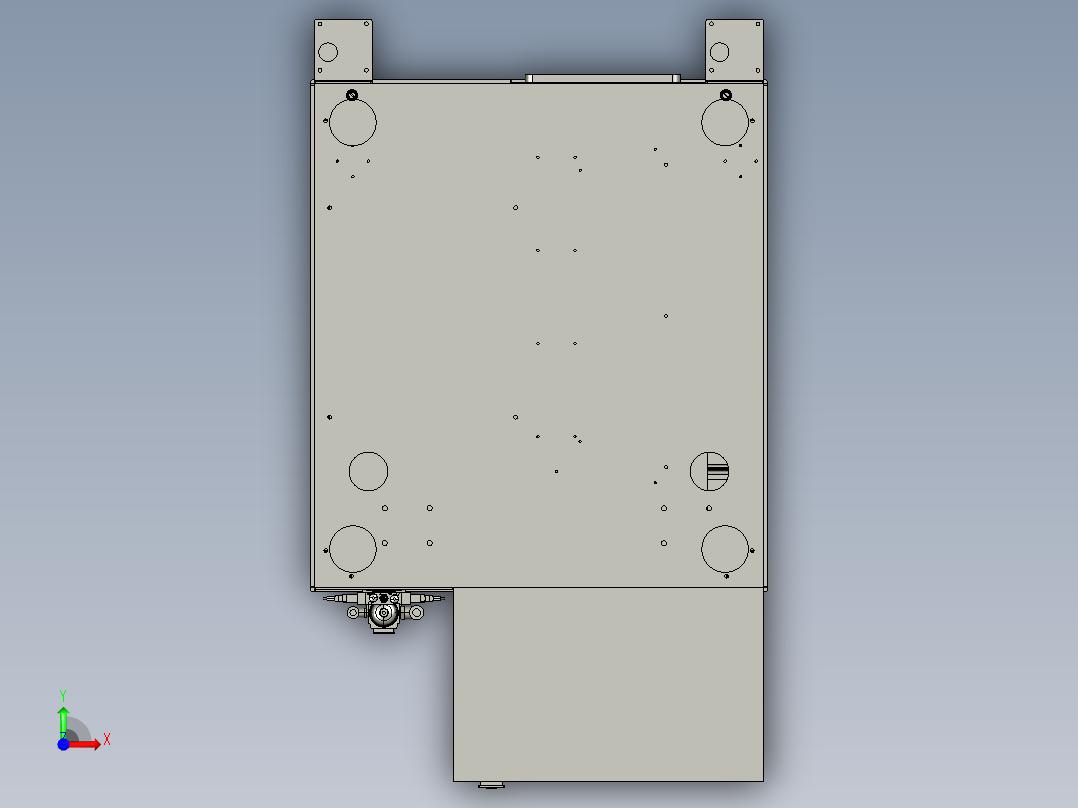 自动锁螺丝机（真空吸取螺丝上料）3D模型前视图