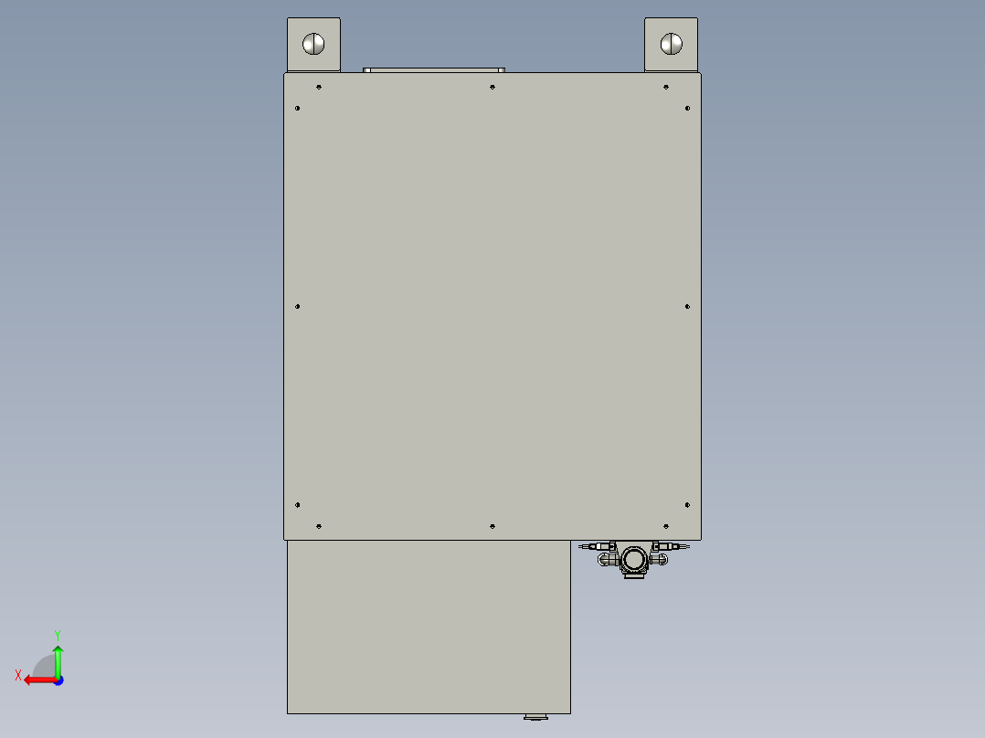 自动锁螺丝机（真空吸取螺丝上料）3D模型后视图