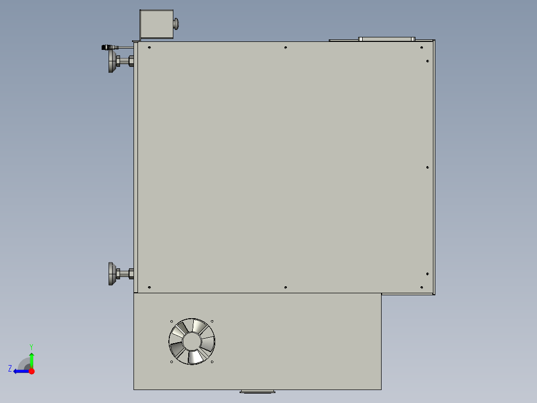 自动锁螺丝机（真空吸取螺丝上料）3D模型右视图