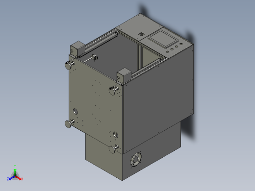 自动锁螺丝机（真空吸取螺丝上料）3D模型正等轴测缩略图