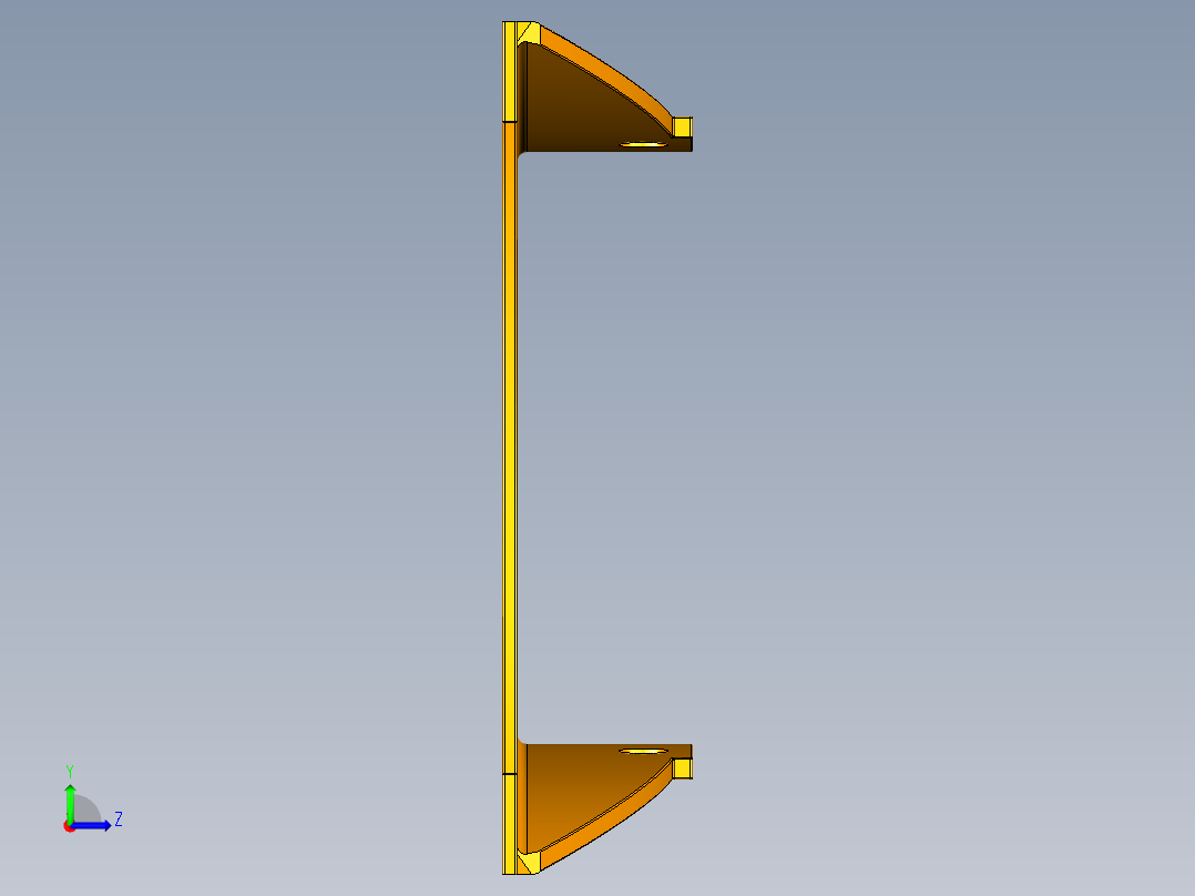 电脑椅设计左视图