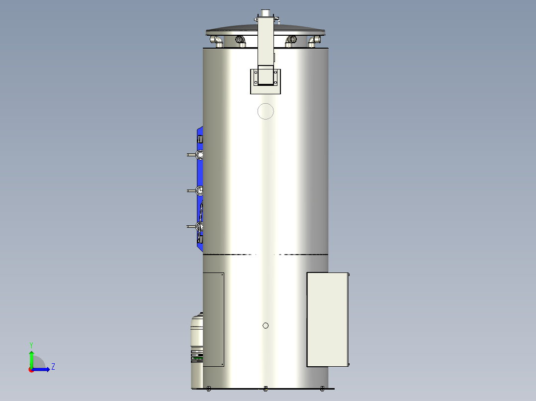 气化炉反应器左视图