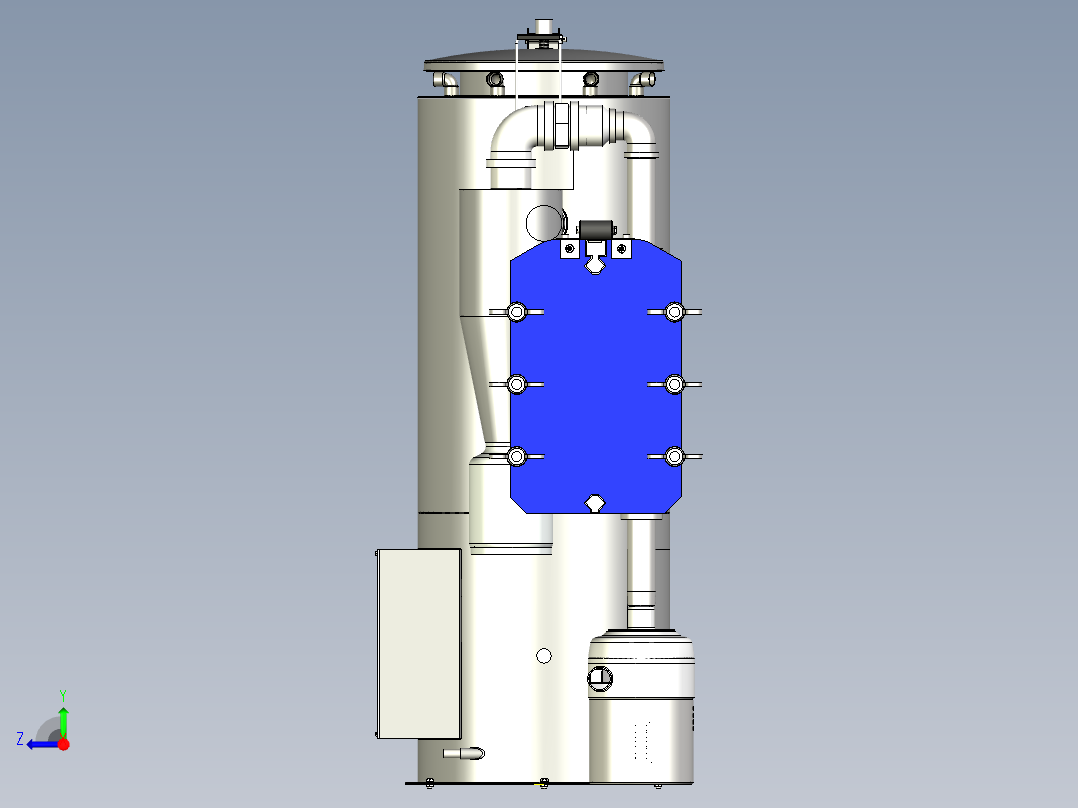 气化炉反应器右视图