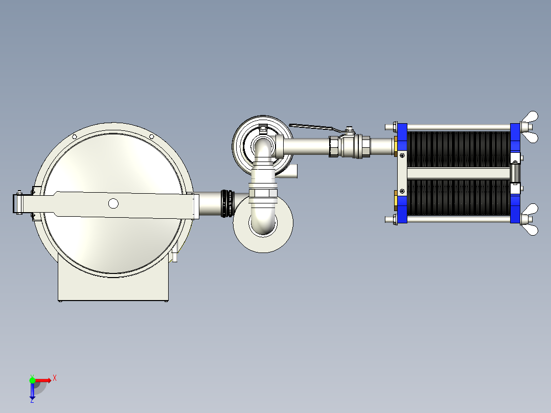 气化炉反应器俯视图