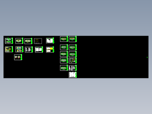 9套9份一体化污水处理设备装置图纸CAD含生活MBR地埋式环保系统