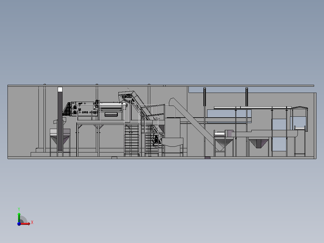 B14_番薯加工流水线前视图