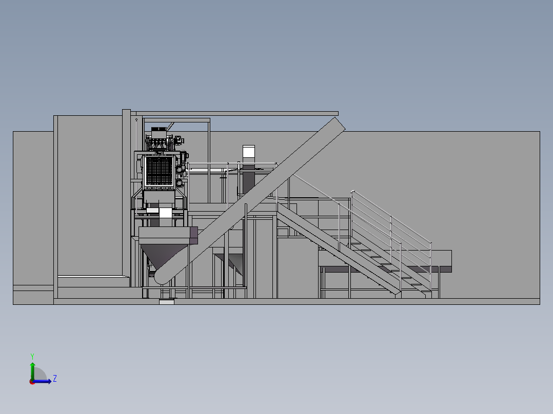 B14_番薯加工流水线左视图
