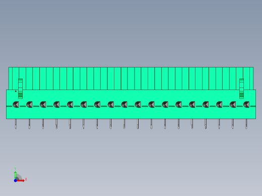 DEGSON 2EDG 系列 5.0mm 可插拔接线端子组-2EDGB-5.0-18P-14-00AH前视缩略图