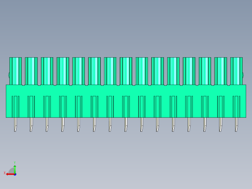 DEGSON 15EDG 系列 3.81mm 插拔式接线端子-15EDGB-3.81-15P-14-00AH后视缩略图