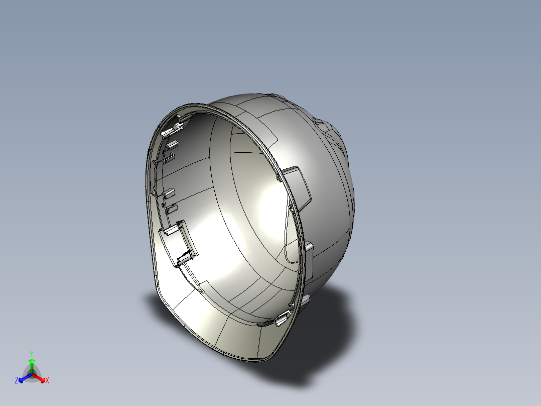 头盔正等轴测图