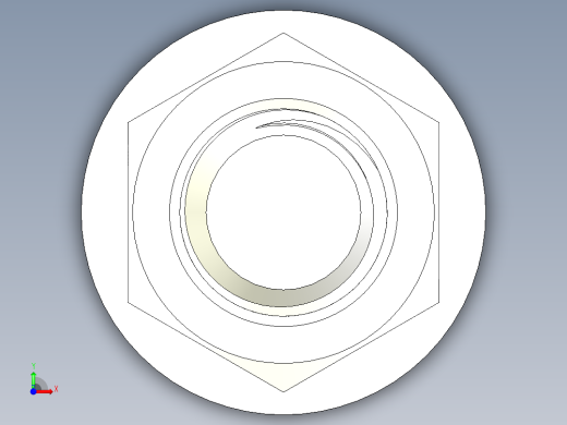 螺栓和六角螺母-7 8 - 9 UNC前视缩略图