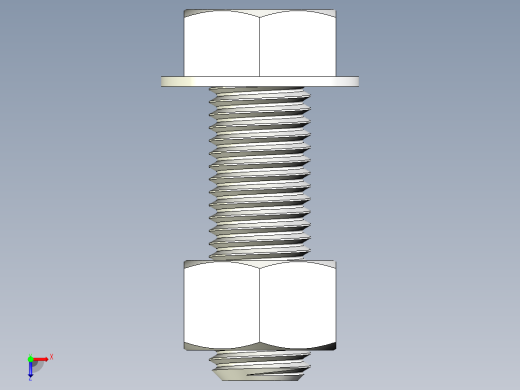 螺栓和六角螺母-7 8 - 9 UNC俯视缩略图