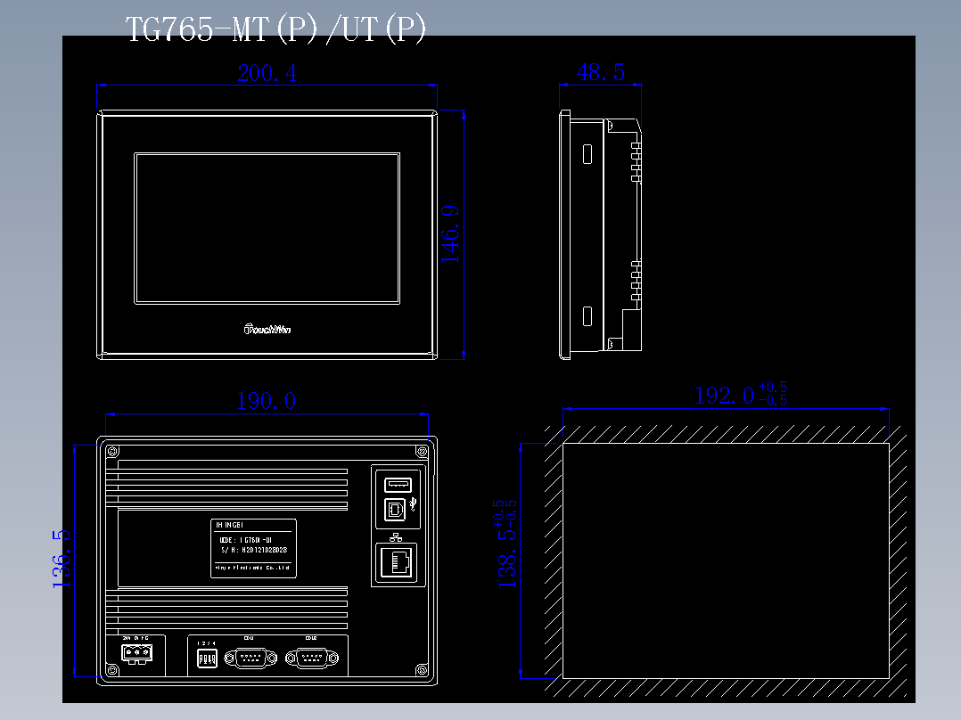 人机界面TG765-MTUT(P)