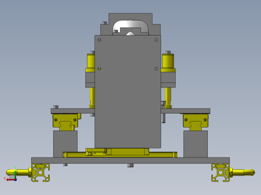 半自动研磨装置数模后视缩略图