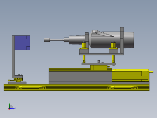 半自动研磨装置数模左视缩略图