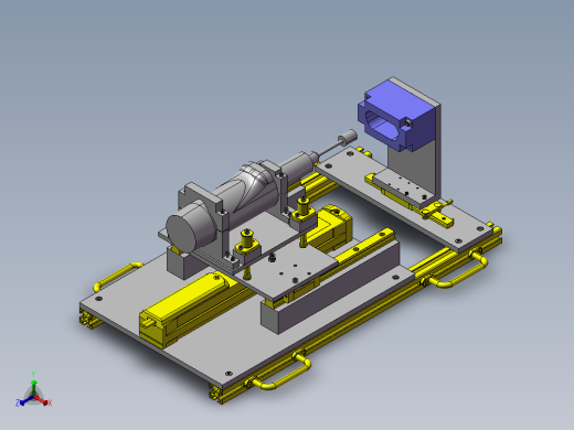半自动研磨装置数模正等轴测缩略图