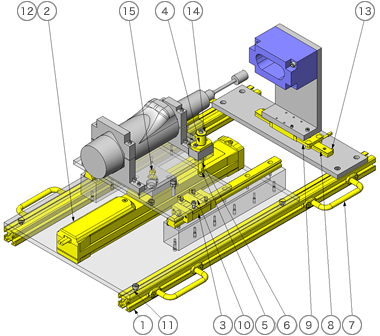半自动研磨装置数模