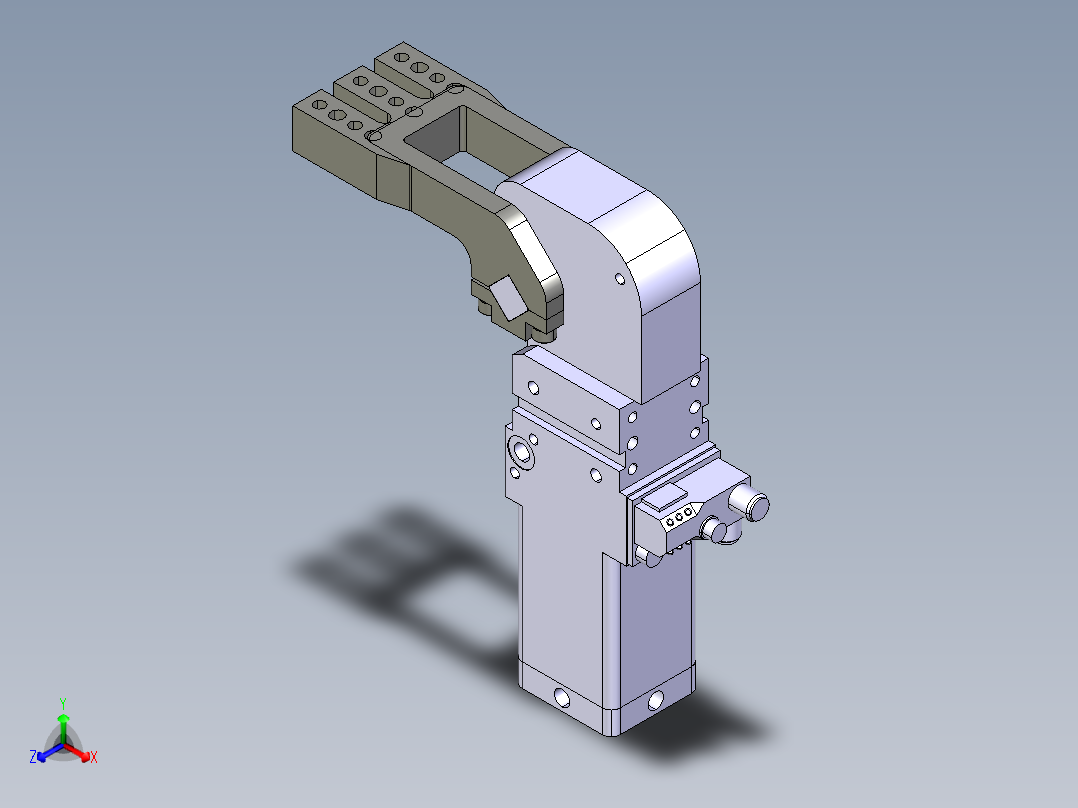 德克斯TUNKERS气缸数模V40 BR2 T12 A10_A11_A12主视图