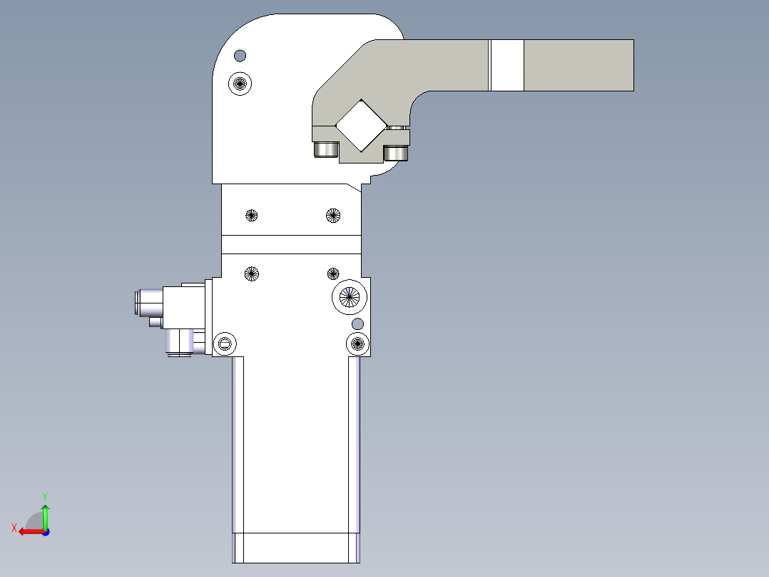 德克斯TUNKERS气缸数模V40 BR2 T12 A10_A11_A12后视图
