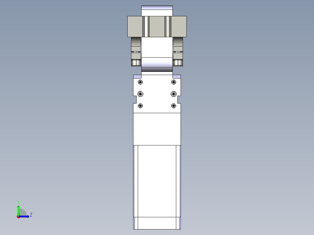 德克斯TUNKERS气缸数模V40 BR2 T12 A10_A11_A12左视图