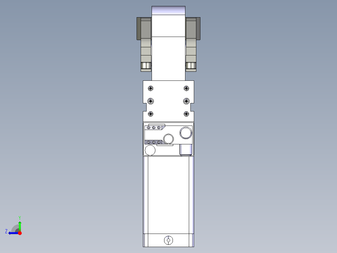 德克斯TUNKERS气缸数模V40 BR2 T12 A10_A11_A12右视图
