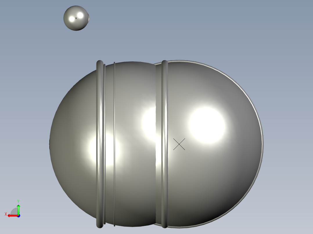轴台-方形法兰轴承后视图