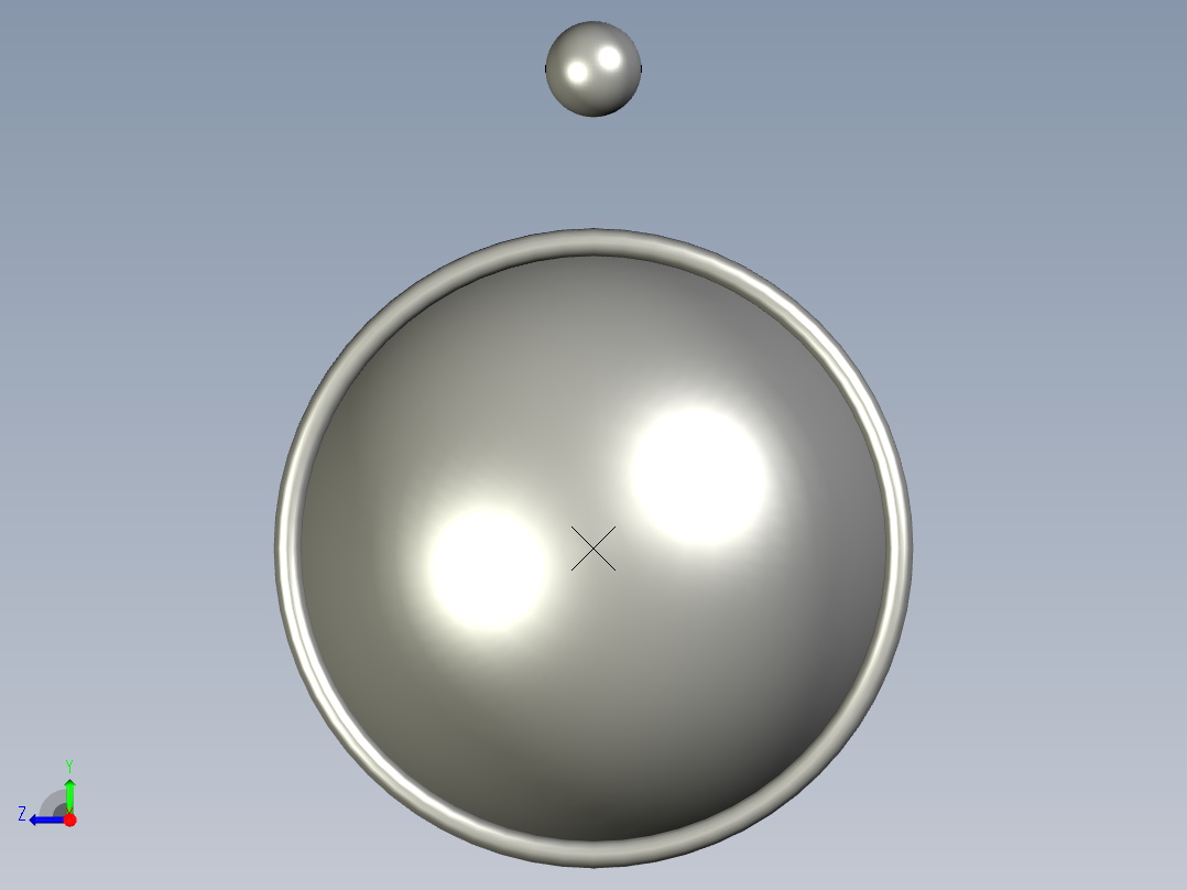 轴台-方形法兰轴承右视图