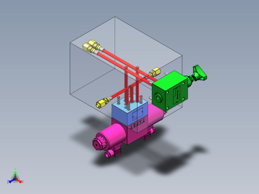 液压阀块模型正等轴测缩略图