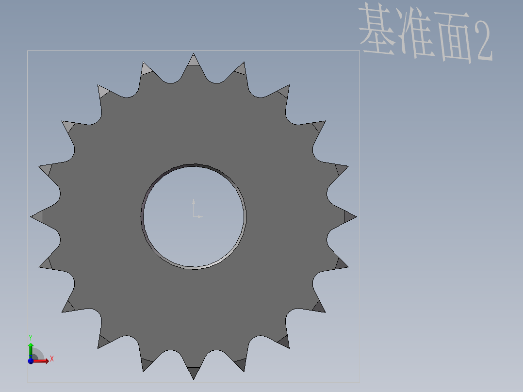S25 双联推动链轮前视图