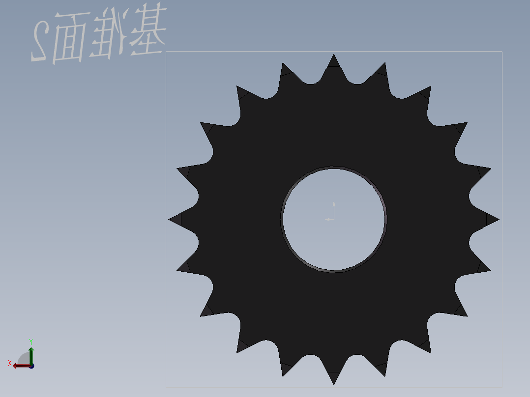 S25 双联推动链轮后视图